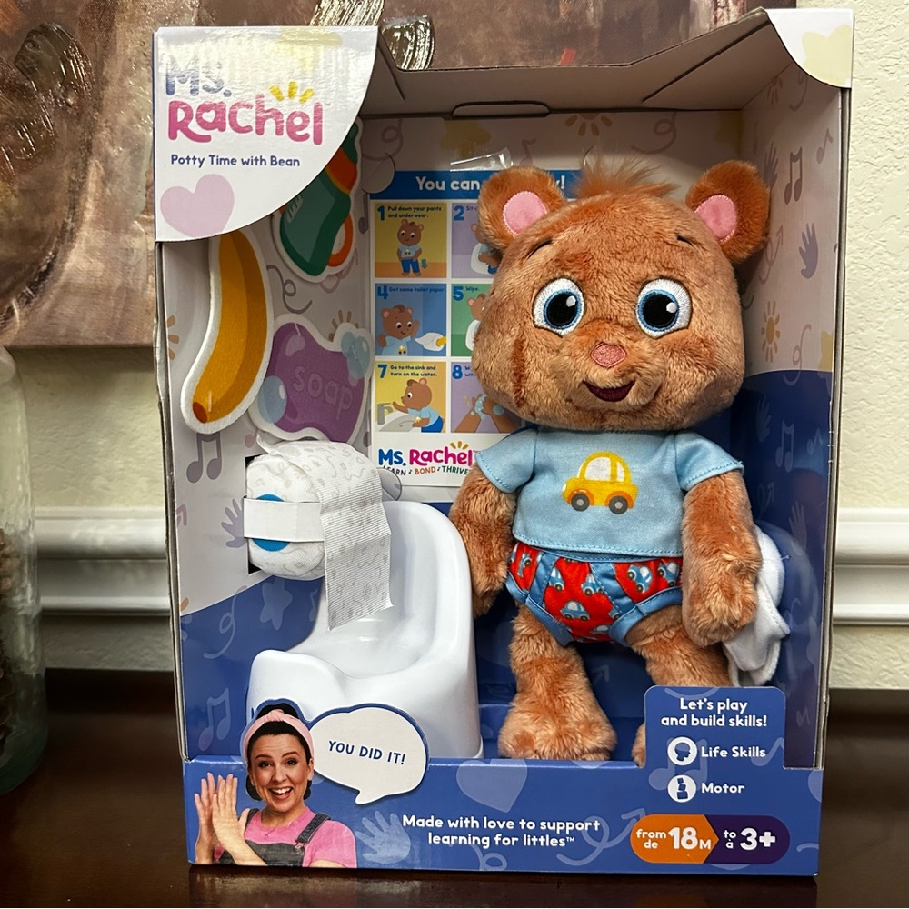 New- Ms. Rachel Potty Time Bear Potty Training Routine with Bean